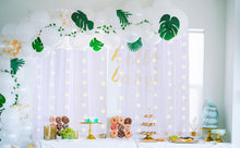 Load image into Gallery viewer, HANGING BULBS White Sheer Tulle Backdrop Curtain for Parties 5ftx10ft per Panel , 2 Panels
