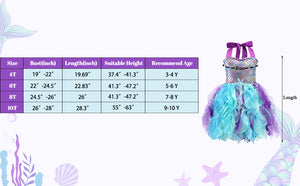 RAMSAMSAM Handmade Girls Dress Halter Strip Mermaid Dress