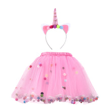 Load image into Gallery viewer, HB HBB MAGIC Girls Pom Pom Tulle Skirt
