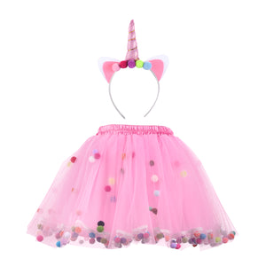 HB HBB MAGIC Girls Pom Pom Tulle Skirt