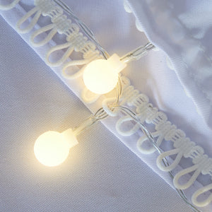 HANGING BULBS White Polyester TableCloths 54*108 inches for Rectangle Table