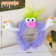 Load image into Gallery viewer, PLUSH MONSTER Adult Headband for role play party gift
