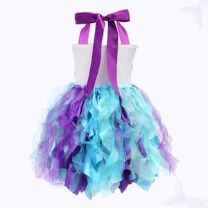 RAMSAMSAM Handmade Girls Dress Halter Strip Mermaid Dress