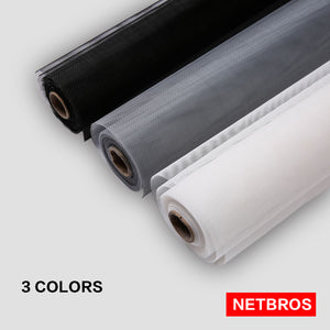 Netbros Window Screen Fiberglass mesh with Velcro Tape Custome Size