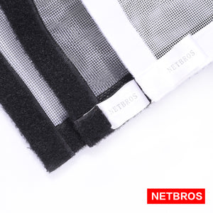 Netbros Window Screen Fiberglass mesh with Velcro Tape Custome Size