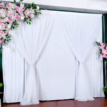 Load image into Gallery viewer, LEEGLERI White Tulle Backdrop Curtains Net Curtains for Baby Shower Party Wedding Photo Drape Backdrop
