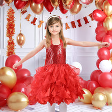 Load image into Gallery viewer, HB HBB MAGIC Sparkle Sequin Tutu Dress Up Dress for Girls Birthday Party Outfits Princess Play Dress
